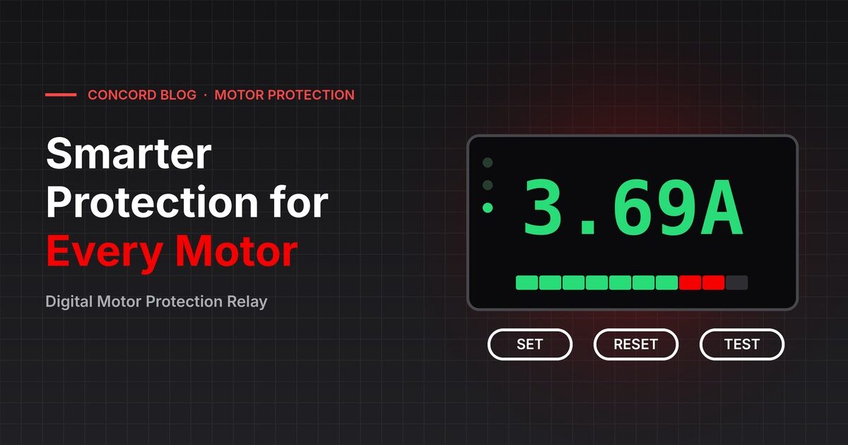 Digital Motor Protection Relay: How It Works and Why - CONCORD blog
