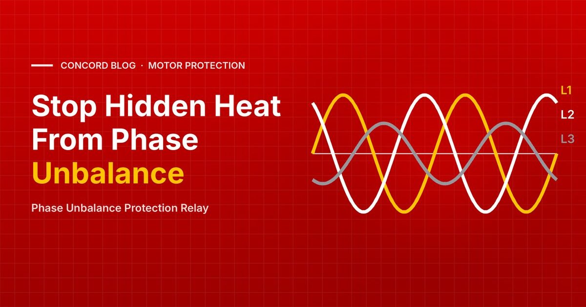 Phase Unbalance Protection Relay: Causes, Effects, Settings - CONCORD blog
