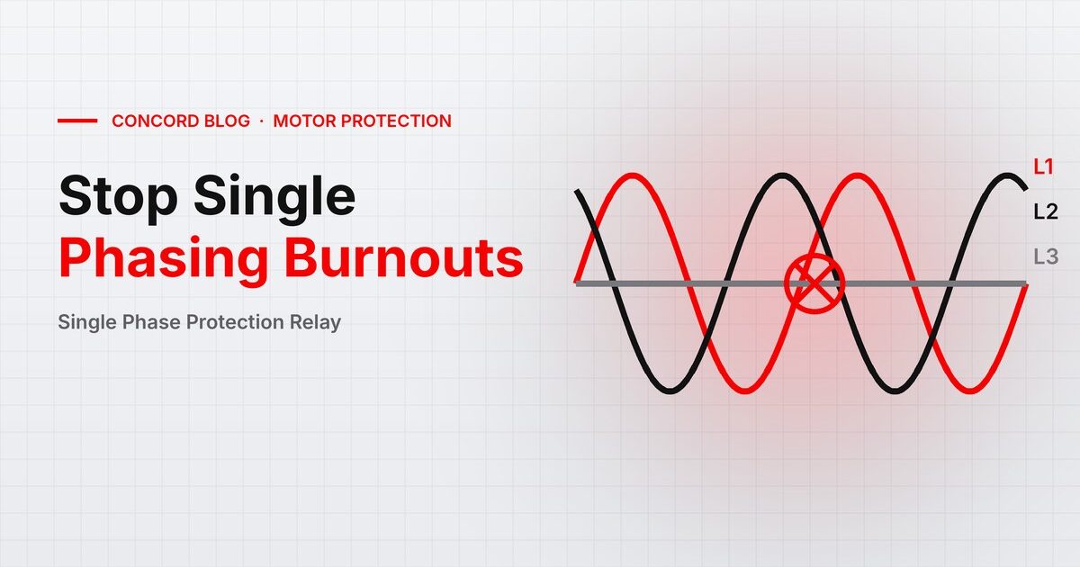 Single Phase Protection Relay: Motors and Single Phasing - CONCORD blog
